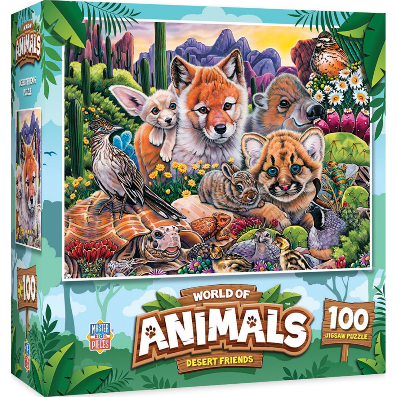 Masterpieces 100 Piece Jigsaw Puzzle for Kids - Desert Friends - 11.5"x15"
